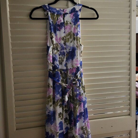 Calvin Klein Floral Maxi Summer Dress Size 8 - Picture 4 of 7